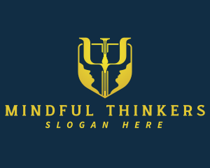 Human Mind Psychology logo design