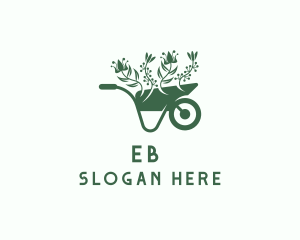 Landscaping Garden Wheelbarrow Logo