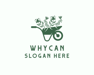 Landscaping Garden Wheelbarrow Logo