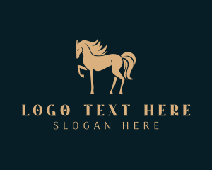 Pony - Horse Equestrian Animal logo design