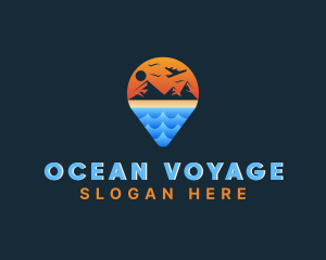 Ocean Mountain Travel logo design