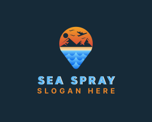 Ocean Mountain Travel logo design