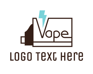 Electric - Electric Lightning Vape logo design