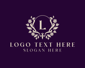 Luxury Floral Ornament Boutique logo design