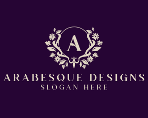 Luxury Floral Ornament Boutique logo design