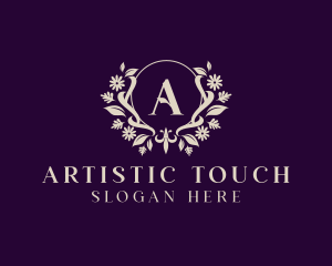 Luxury Floral Ornament Boutique logo design