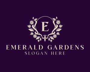 Luxury Floral Ornament Boutique logo design