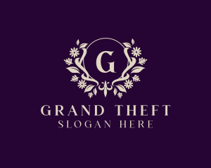 Luxury Floral Ornament Boutique logo design