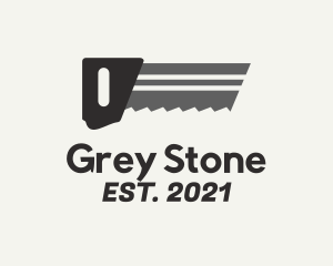 Grey - Grey Woodcutter Saw logo design