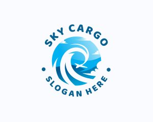 Airplane Sky Travel Tour logo design