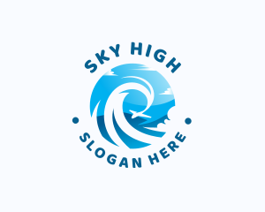 Airplane Sky Travel logo design