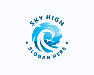 Airplane Sky Travel Tour logo design