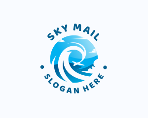 Airplane Sky Travel Tour logo design