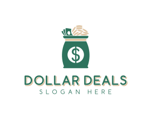 Dollar - Dollar Money Bag logo design