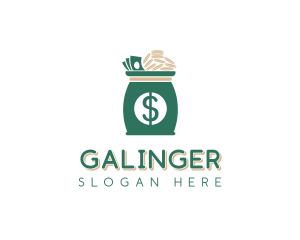 Investing - Dollar Money Bag logo design