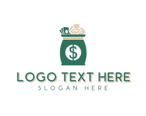 Asset Management - Dollar Money Bag logo design