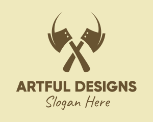 Brown Axe Weapon logo design