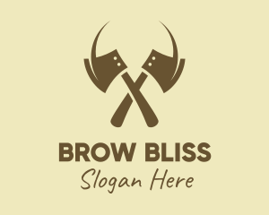 Brown Axe Weapon logo design