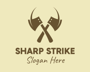 Weapon - Brown Axe Weapon logo design