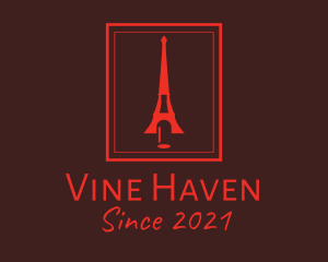 Eiffel Tower Wine Bar  logo design