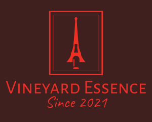 Eiffel Tower Wine Bar  logo design