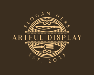 Art Deco Retro Restaurant logo design