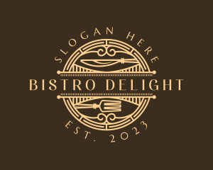 Art Deco Retro Restaurant logo design