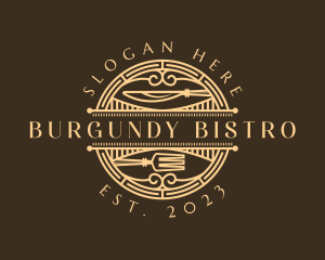 Art Deco Retro Restaurant logo design