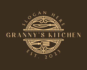 Art Deco Retro Restaurant logo design