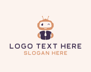 Kids - Educational Toy Robot logo design