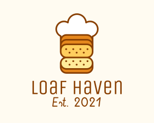 Loaf Bread Chef logo design