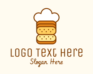 Loaf Bread Chef Logo