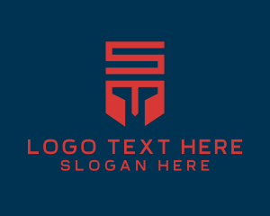 Modern - Gladiator Helmet Letter S logo design