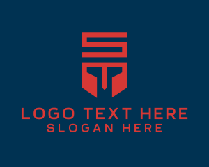 Low Cost - Gladiator Helmet Letter S logo design