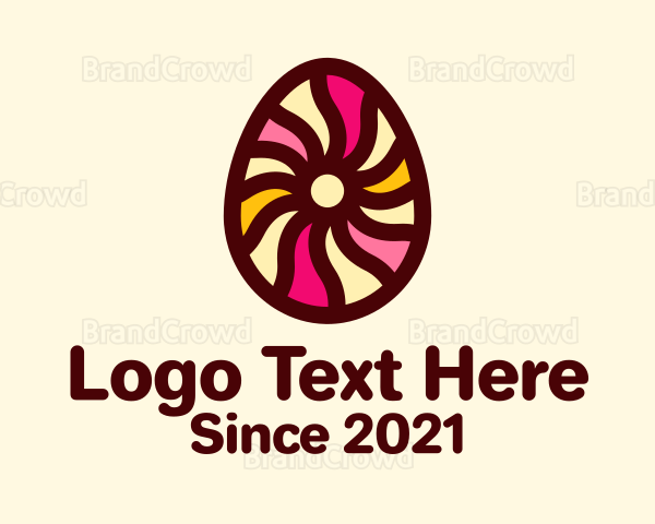 Psychedelic Easter Egg Logo