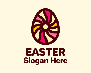 Psychedelic Easter Egg Logo