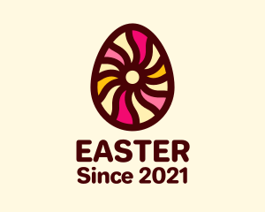Psychedelic Easter Egg logo design