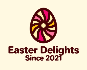 Psychedelic Easter Egg logo design