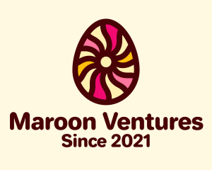 Maroon - Psychedelic Easter Egg logo design