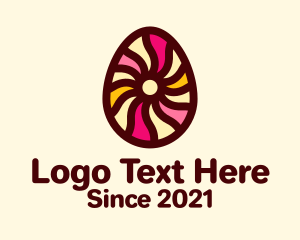 Swirl - Psychedelic Easter Egg logo design