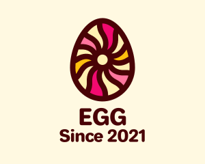 Psychedelic Easter Egg logo design