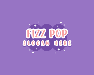 Bubbly - Sweet Bubblegum Blob logo design