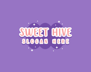 Sweet Bubblegum Blob logo design