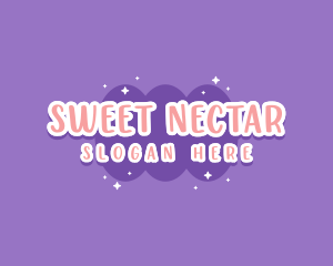 Sweet Bubblegum Blob logo design