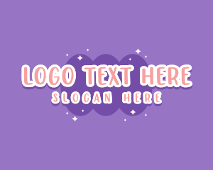 Bubbly - Sweet Bubblegum Blob logo design