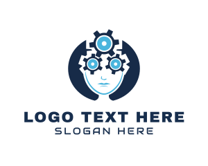 Knowledge - Gear Head Automate logo design