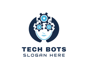Robotic - Gear Head Automate logo design