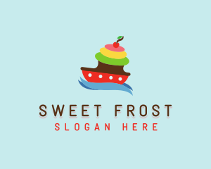 Sweet Cupcake Ship logo design