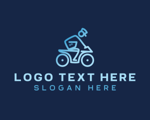 Bicycle - Delivery Logistics Courier logo design