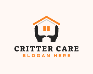 Care Shelter Hands logo design